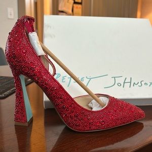 BRAND NEW! Ramsey Red Betsey Johnson Heels